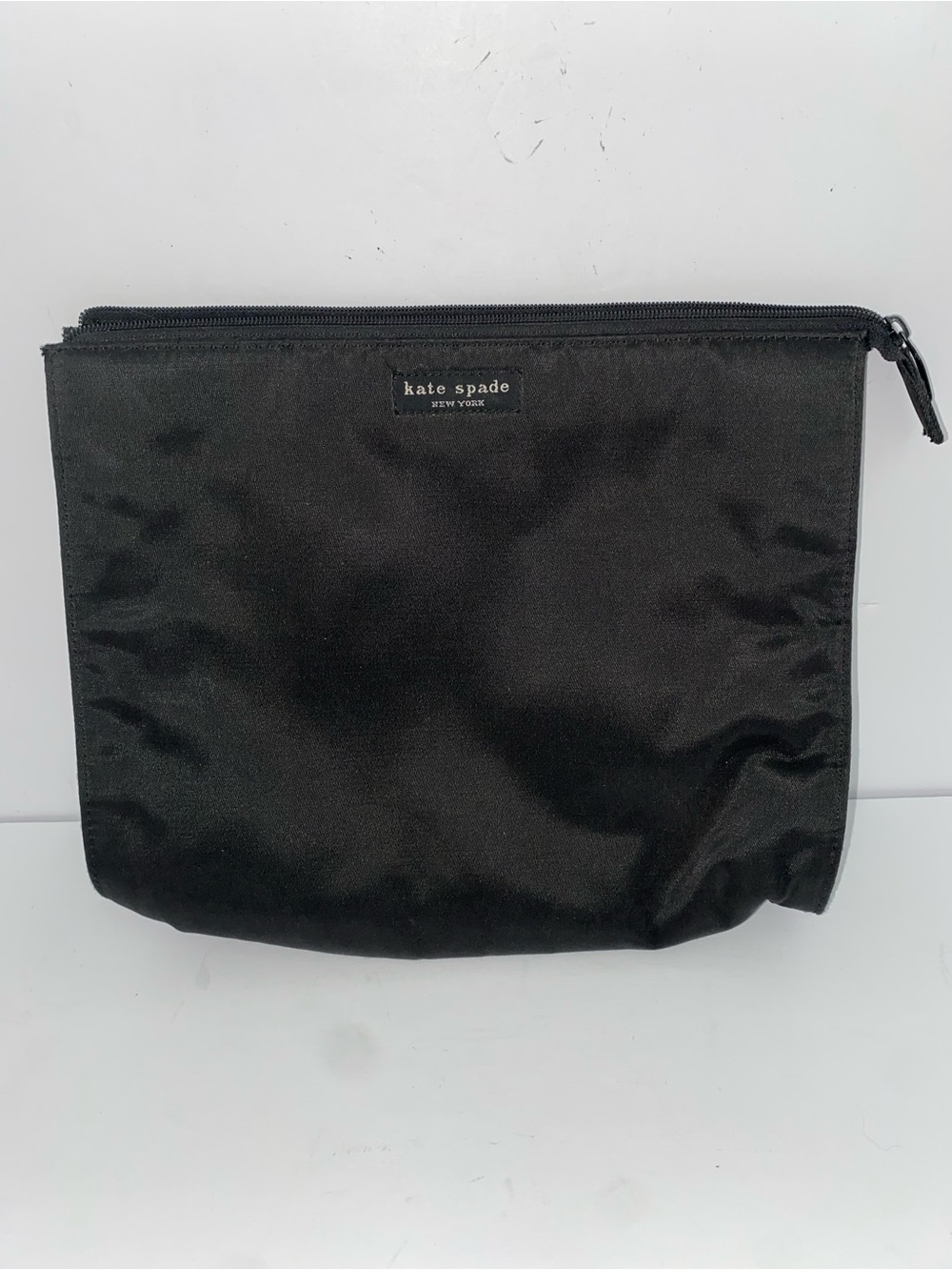 Kate Spade New York Black Nylon Zip Pouch/Cosmetic Bag